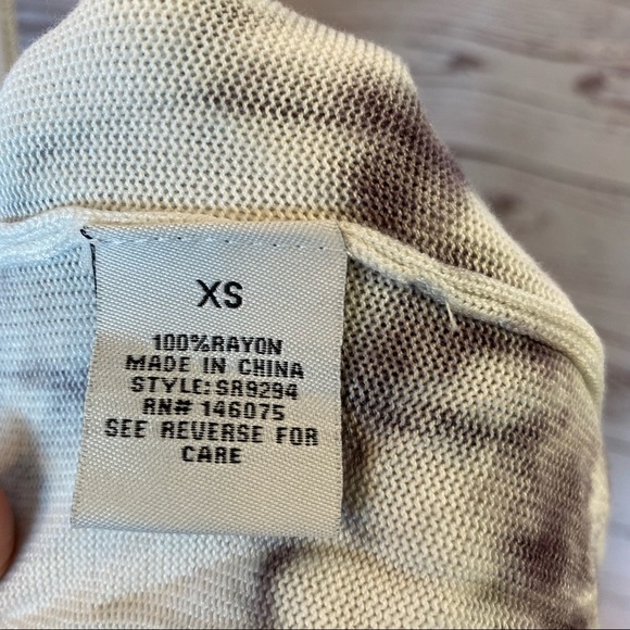 Sweet Romeo Tie Dye Jersey Open Drape Cardigan NWT - Picture 14 of 15